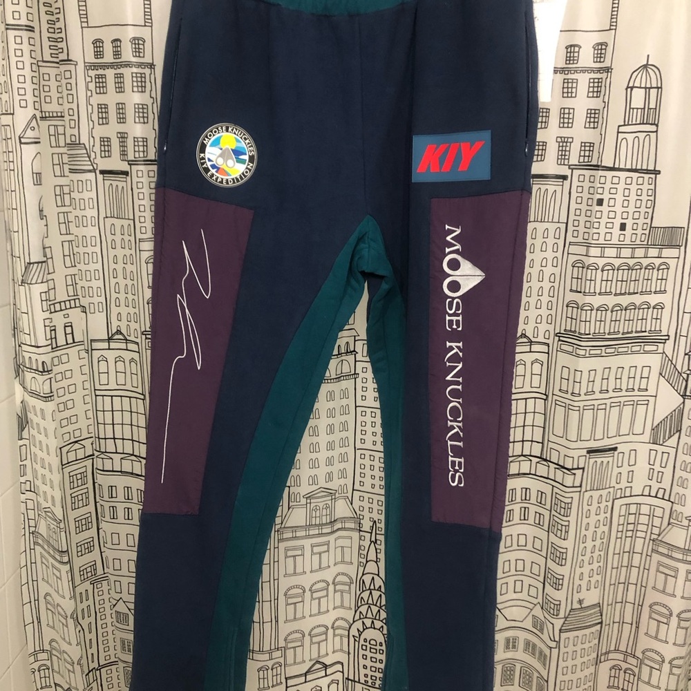 Limited edition Luxury chic KIY STUDIOS X Moose Knuckles Expedition Joggers